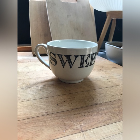 Sir/Madam Endearment Sweetie Grand Cup Large Hygge Mug in Black, Cream and Gold - Picture 1 of 12